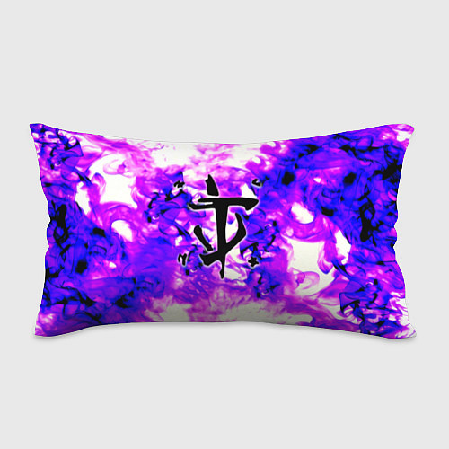 Подушка-антистресс Doom неоновый огонь лого / 3D-принт – фото 1