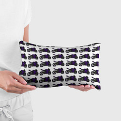 Подушка-антистресс The motorcycle is dark purple, цвет: 3D-принт — фото 2