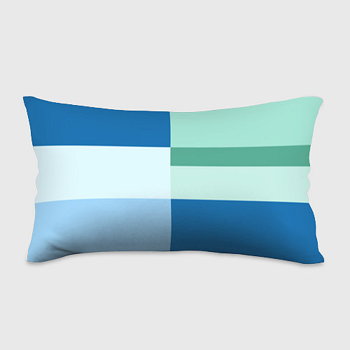 Подушка-антистресс Мятное небо колор-блок / 3D-принт – фото 1