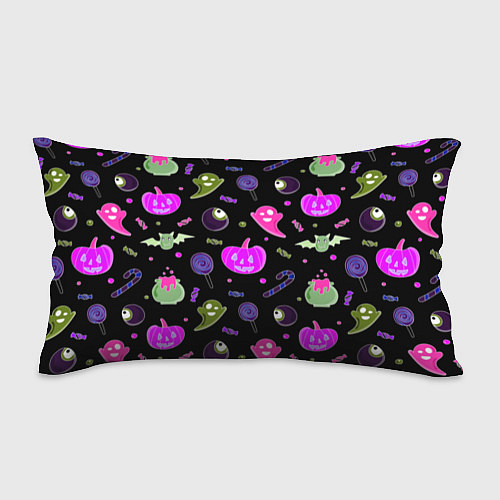 Подушка-антистресс Halloween pink black pumpkin / 3D-принт – фото 1