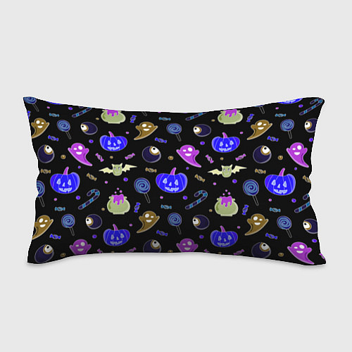 Подушка-антистресс Halloween blue black pumpkin / 3D-принт – фото 1