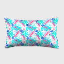 Подушка-антистресс Palm blue light blue, цвет: 3D-принт