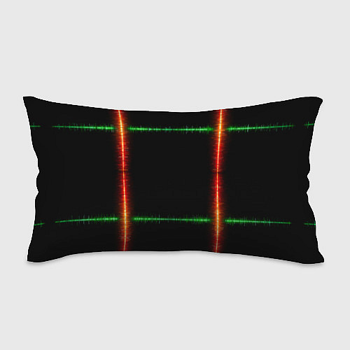 Подушка-антистресс Color green orange lines / 3D-принт – фото 1