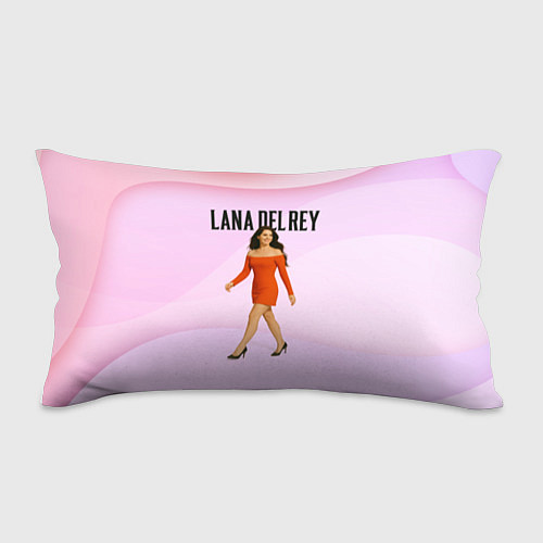 Подушка-антистресс Lana Del Rey - оранжевое платье / 3D-принт – фото 1