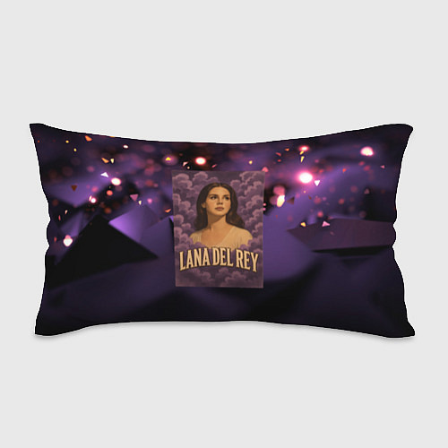 Подушка-антистресс Lana Del Rey в фиолетовых облаках / 3D-принт – фото 1