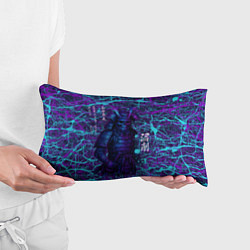 Подушка-антистресс Призрак самурая - неновый арт, цвет: 3D-принт — фото 2