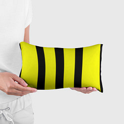 Подушка-антистресс Color yellow black line, цвет: 3D-принт — фото 2