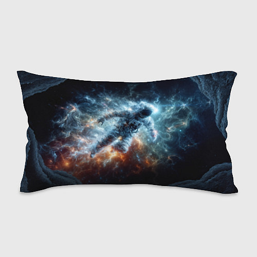 Подушка-антистресс Космонавт парит в космосе среди звезд / 3D-принт – фото 1