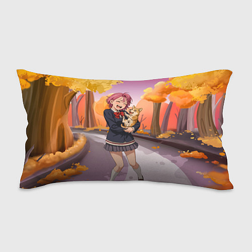 Подушка-антистресс Сиратори Айра Дандадан с щенком / 3D-принт – фото 1