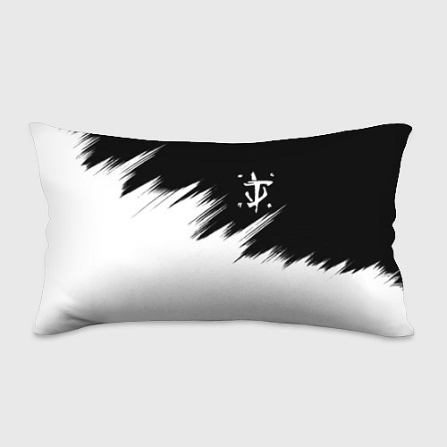 Подушка-антистресс Doom краски черно белый / 3D-принт – фото 1