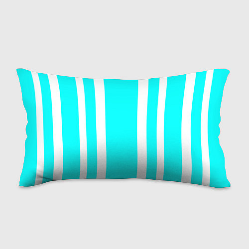 Подушка-антистресс Color blue white stripes / 3D-принт – фото 1