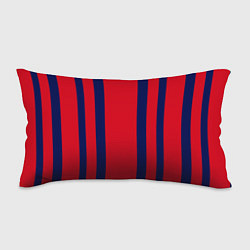 Подушка-антистресс Color black red stripes, цвет: 3D-принт
