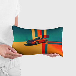 Подушка-антистресс Спорткар ретрофутуризм поп-арт 1970-е, цвет: 3D-принт — фото 2