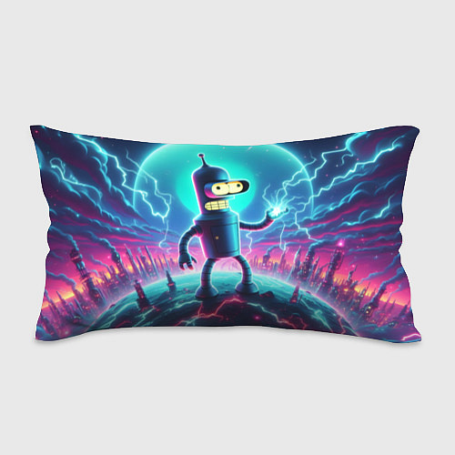 Подушка-антистресс Робот-сгибальщик Бендер пропускает через себя молн / 3D-принт – фото 1