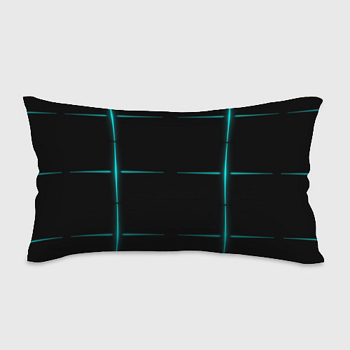 Подушка-антистресс Color black blue stripes / 3D-принт – фото 1