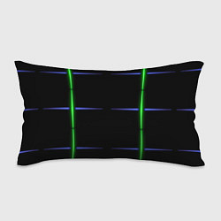 Подушка-антистресс Color black green purple stripes