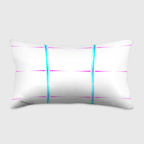 Подушка-антистресс Color white blue pink stripes / 3D-принт – фото 1