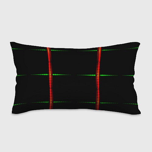 Подушка-антистресс Color black green orange stripes / 3D-принт – фото 1