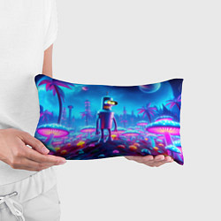 Подушка-антистресс Бендер на сказочной неоновой грибной планете - ней, цвет: 3D-принт — фото 2