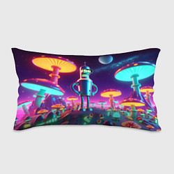 Подушка-антистресс Ночёвка Бендера на планете светящихся гигантских г, цвет: 3D-принт