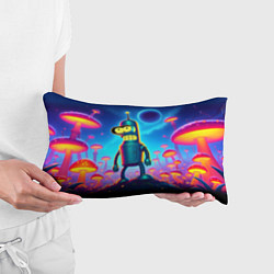 Подушка-антистресс Сынишка Бендера в сказочном лесу светящихся грибов, цвет: 3D-принт — фото 2