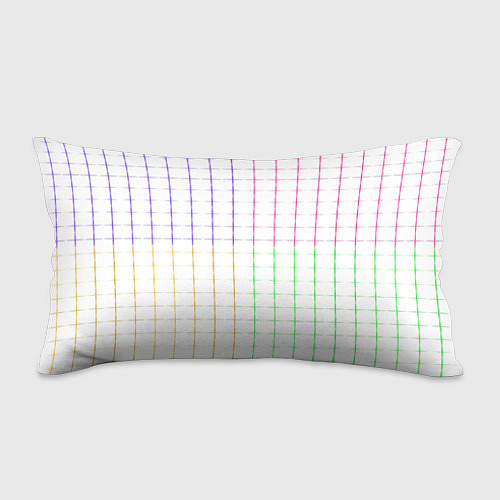 Подушка-антистресс Color white multicolored stripes / 3D-принт – фото 1