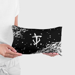 Подушка-антистресс Doom белый всплеск красок, цвет: 3D-принт — фото 2