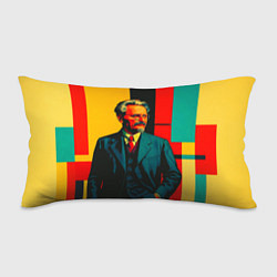 Подушка-антистресс Лев Троцкий поп-арт, цвет: 3D-принт