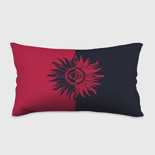 Подушка-антистресс Солнце красно-синее / 3D-принт – фото 1