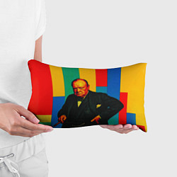Подушка-антистресс Уинстон Черчилль поп-арт, цвет: 3D-принт — фото 2