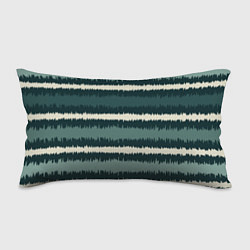 Подушка-антистресс Полосы зигзагообразные зеленые