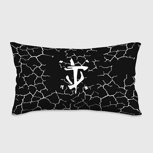 Подушка-антистресс Doom трещины текстура / 3D-принт – фото 1