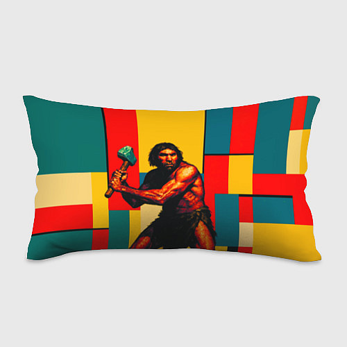 Подушка-антистресс Неандерталец поп-арт / 3D-принт – фото 1