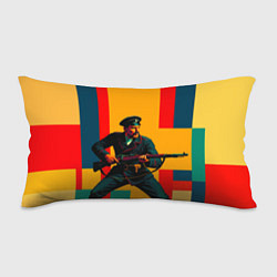 Подушка-антистресс Белогвардеец поп-арт, цвет: 3D-принт