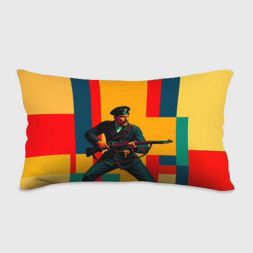 Подушка-антистресс Белогвардеец поп-арт / 3D-принт – фото 1