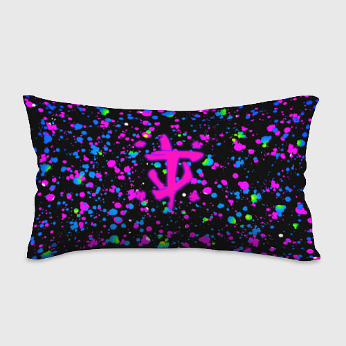 Подушка-антистресс Doom цветные краски / 3D-принт – фото 1