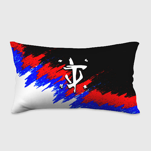 Подушка-антистресс Doom триколор краски / 3D-принт – фото 1