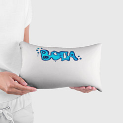 Подушка-антистресс Вода мерч логотип надпись, цвет: 3D-принт — фото 2