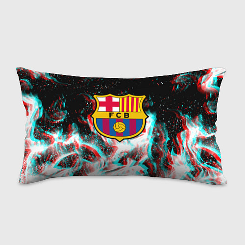 Подушка-антистресс Barcelona огонь глитч / 3D-принт – фото 1