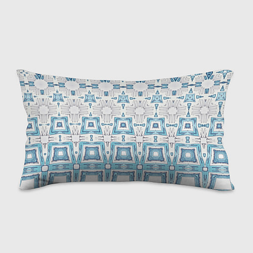 Подушка-антистресс Голубой орнамент-градиент / 3D-принт – фото 1