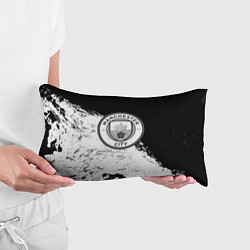 Подушка-антистресс Манчестер сити черно белые краски, цвет: 3D-принт — фото 2