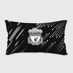 Подушка-антистресс Liverpool геометрия черно белая, цвет: 3D-принт