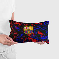 Подушка-антистресс Барселона абстрактные краски, цвет: 3D-принт — фото 2