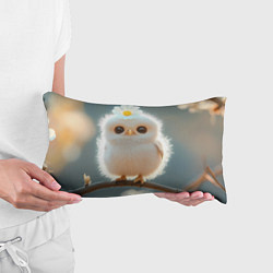 Подушка-антистресс Милый цыпленок с цветочком на лбу, цвет: 3D-принт — фото 2
