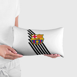 Подушка-антистресс Barcelona черно белые полосы, цвет: 3D-принт — фото 2