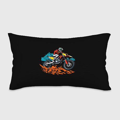Подушка-антистресс Motocross and mountains / 3D-принт – фото 1