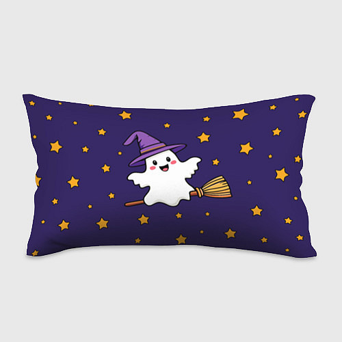 Подушка-антистресс Хэллоуин, привидение на метле / 3D-принт – фото 1