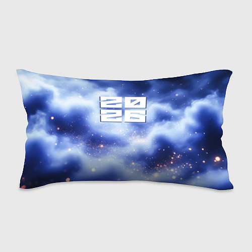 Подушка-антистресс 2026 сине-голубая дымка / 3D-принт – фото 1