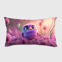 Подушка-антистресс Фиолетовая птичка, цвет: 3D-принт