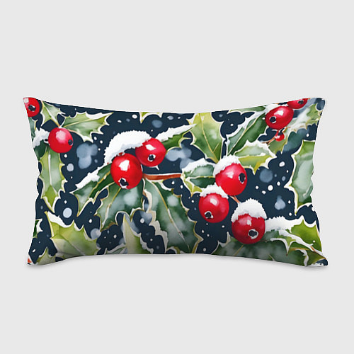 Подушка-антистресс Зимний остролист / 3D-принт – фото 1